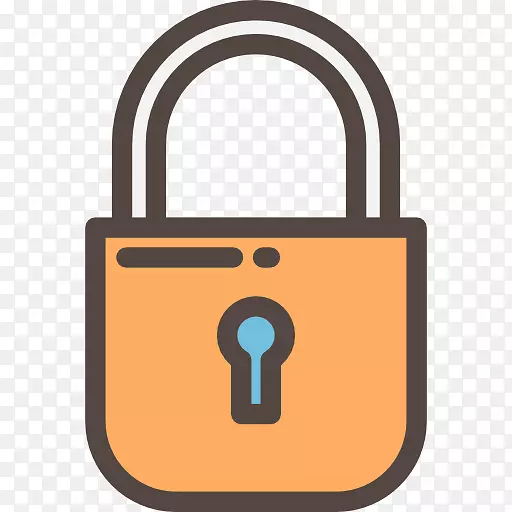 计算机图标挂锁sql数据剪辑艺术挂锁