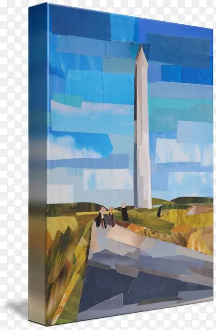 华盛顿纪念碑油漆丙烯酸涂料画廊-华盛顿纪念碑