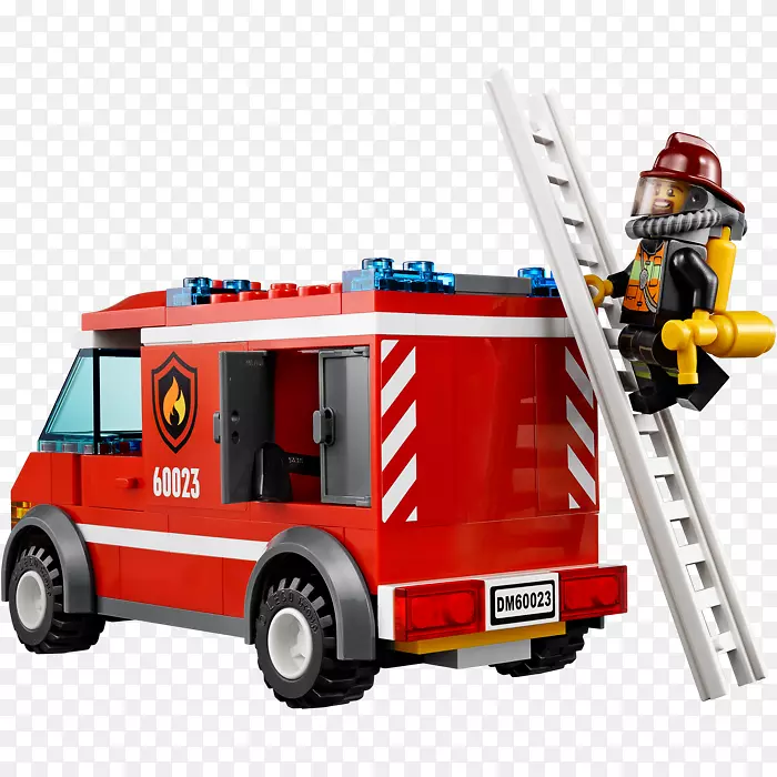 乐高城60023起动机玩具建筑套装乐高迷你造型套装-乐高消防车