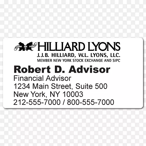 品牌线J.B.Hilliard，W.L.莱昂斯公司黑色m字形线