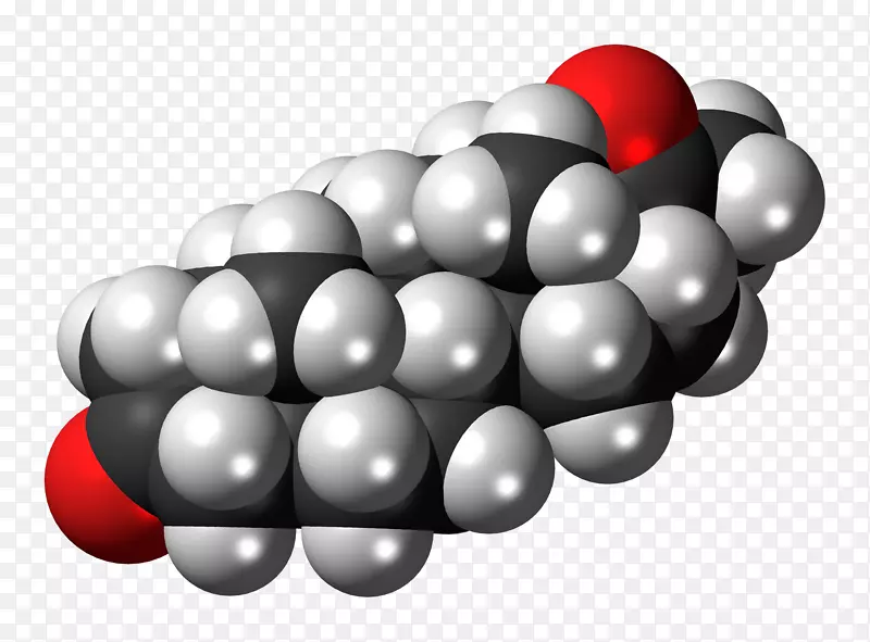 分子孕酮类固醇有机化学模型