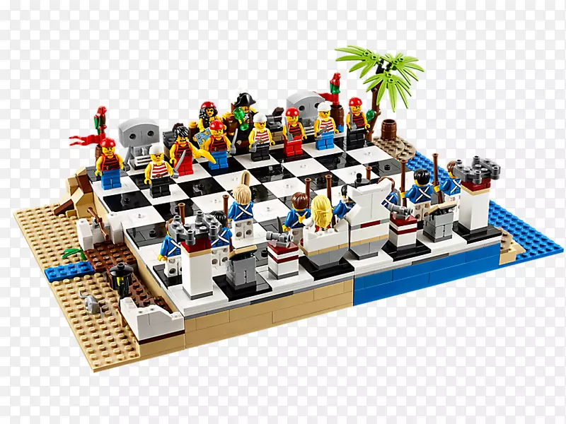 加勒比的乐高棋海盗：游戏乐高40158海盗国际象棋套装棋