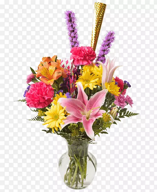 太平洋花卉设计山谷公司切花花束-让我们庆祝一下