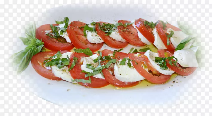 卡普里斯色拉布鲁切塔布莱索拉和开胃小菜马苏里拉-番茄