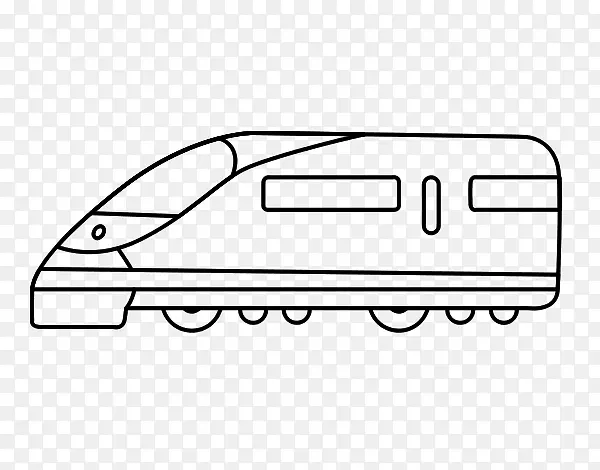 列车着色书TGV运输托马斯-火车
