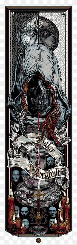 Valar Morghulis是一首冰与火的海报，梅里珊卓艺术游戏横幅
