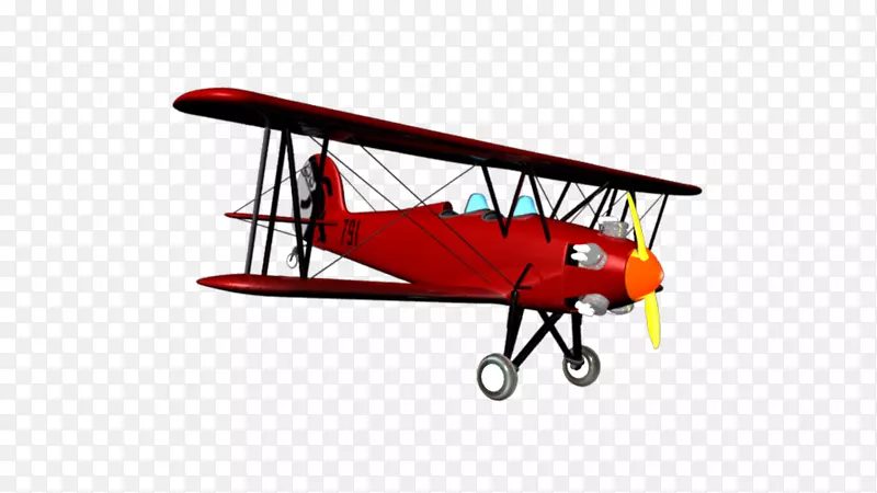 双机无线电控制飞机模型飞机