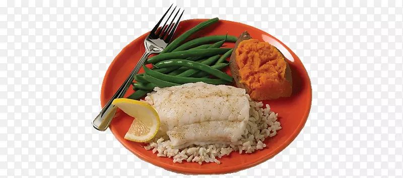 素食、健康食品、肝脏健康饮食-鱼餐