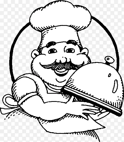 厨师制服绘画剪贴画-卡通厨师