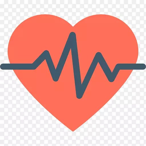 心率计算机图标脉冲心电图.心脏