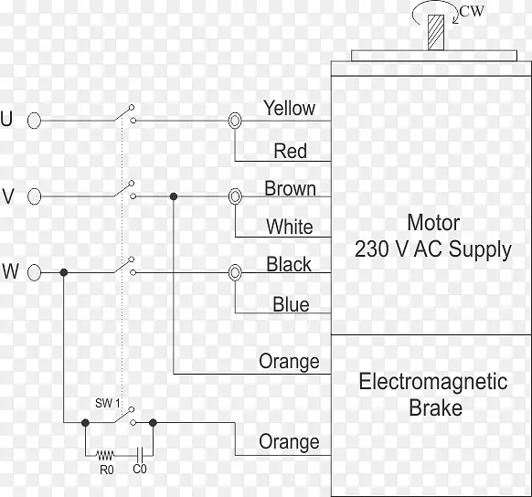 三相电力电磁制动电动机单相电涡流制动