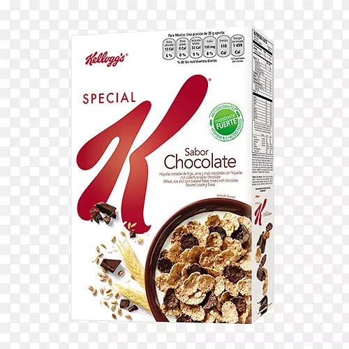 玉米片，早餐麦片，特制k Kellogg‘s-巧克力麦片
