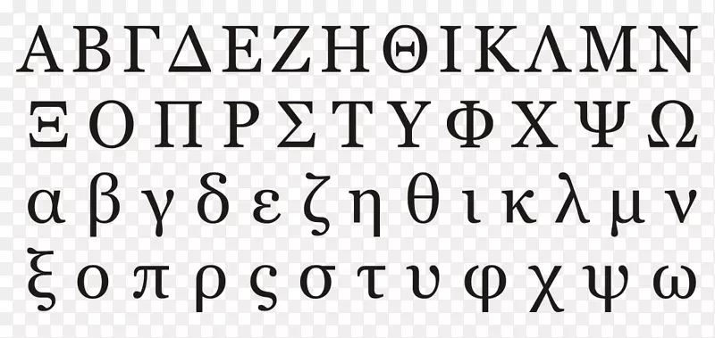 古希腊现代希腊语言-希腊字母