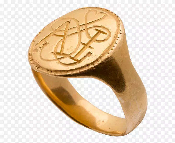 戒指，印章，珠宝，黄金，真情人结-戒指