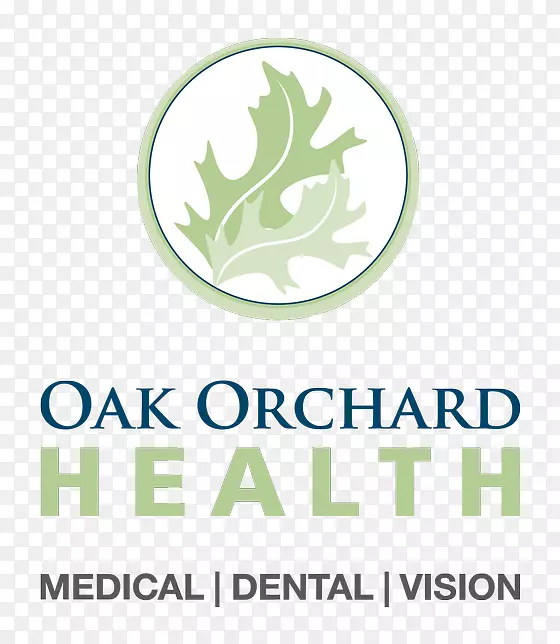 绿色标志rgb彩色模型橡树园健康品牌-牙科诊所逻辑医学