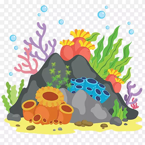 大堡礁珊瑚礁剪辑艺术-珊瑚礁