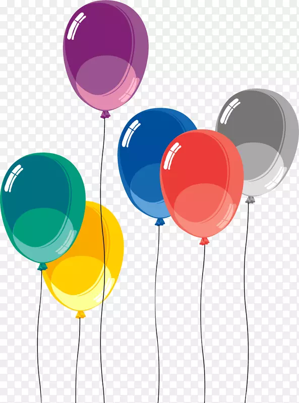 玩具气球假日热气球剪辑艺术-воздушныешарики