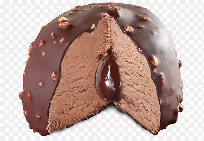 巧克力冰淇淋巧克力松露巧克力蛋糕-冰淇淋