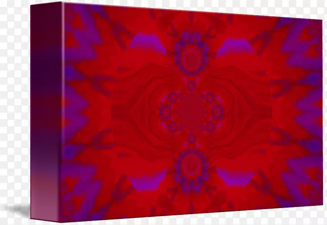 长方形紫红色曼陀罗
