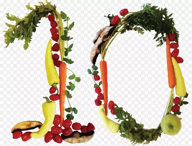 圣诞装饰品蔬菜圣诞日超级食品-蔬菜