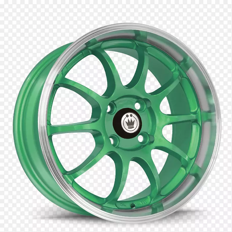 汽车轮辋轮胎绿色闪电