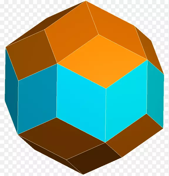 菱形十二面体，菱形三面体，菱形二十面体，带状多面体角