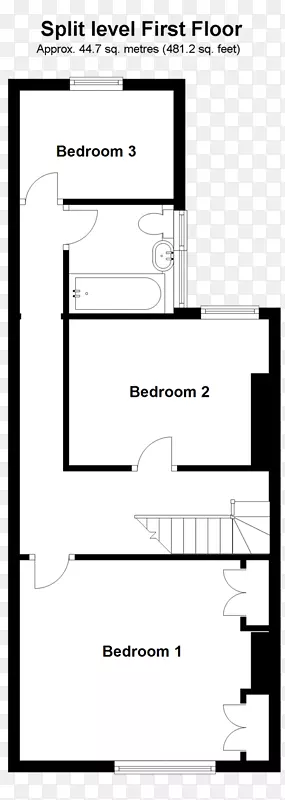 三楼平面图房屋卧室-房屋