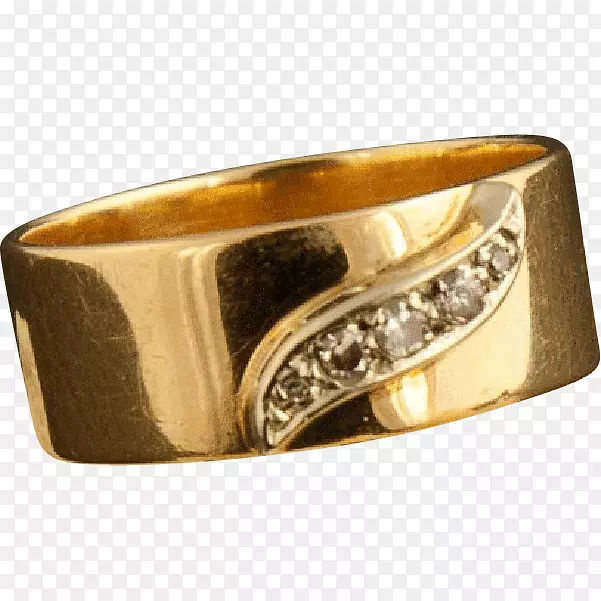 金银结婚戒指钻石克拉银