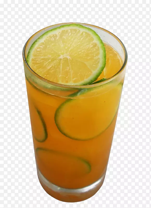 橙汁，石灰水，海风，海湾微风，鸡尾酒装饰-柠檬水