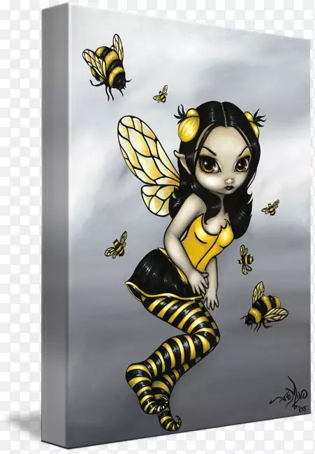 大黄蜂纹身蜂后艺术茉莉花贝克特