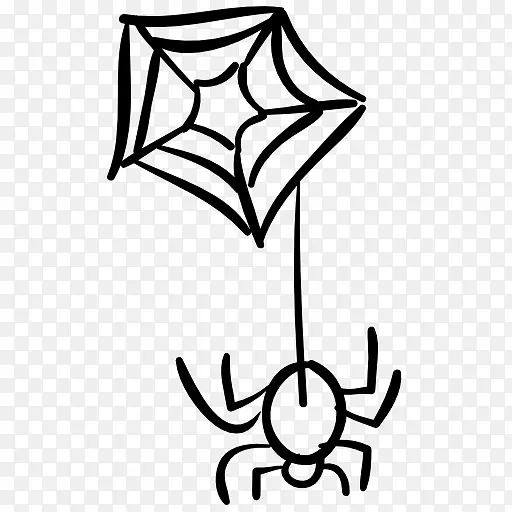 蜘蛛的蜘蛛网计算机图标-蜘蛛