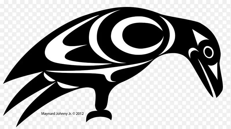 黑白乌鸦海岸萨里什艺术剪贴画-乌鸦