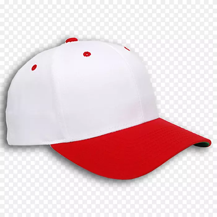 棒球帽，白色红色帽子-女子帽
