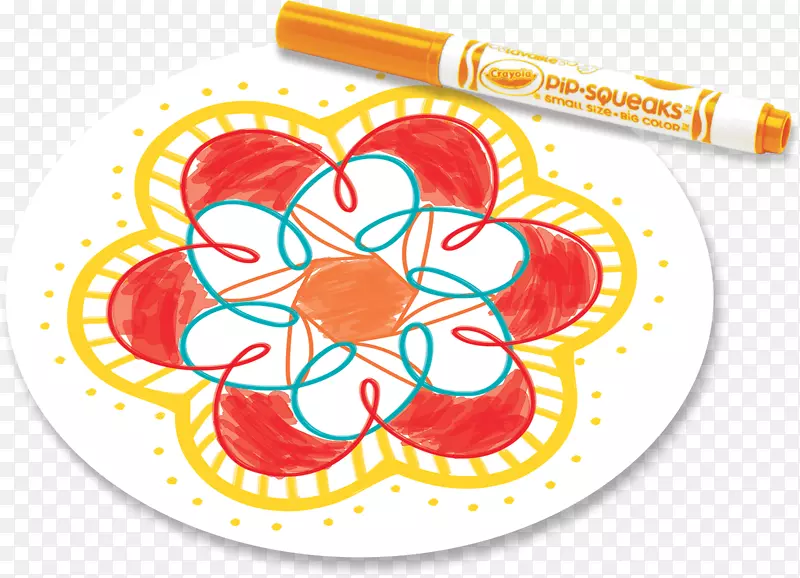 Crayola绘图配色方案标志笔设计
