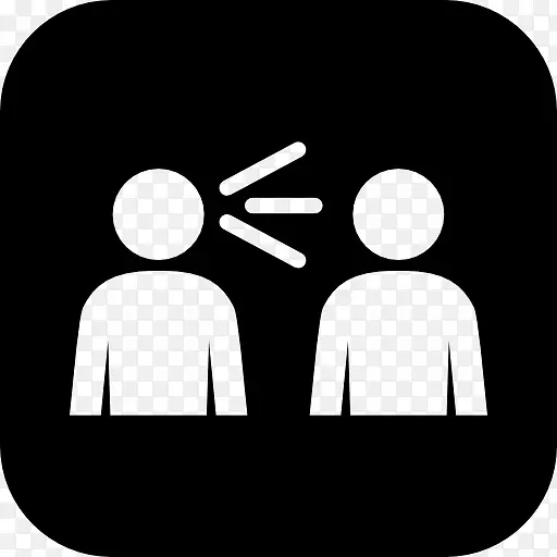 电脑图标语音气球桌面壁纸-人说话