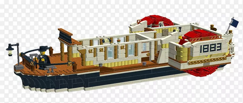 水上运输船乐高微型玩具船