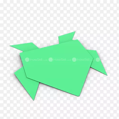 折纸艺术图案-青蛙纸