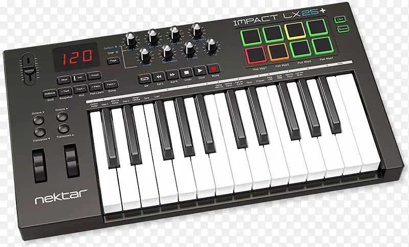 MIDI控制器MIDI键盘音乐键盘电子键盘微型合成器