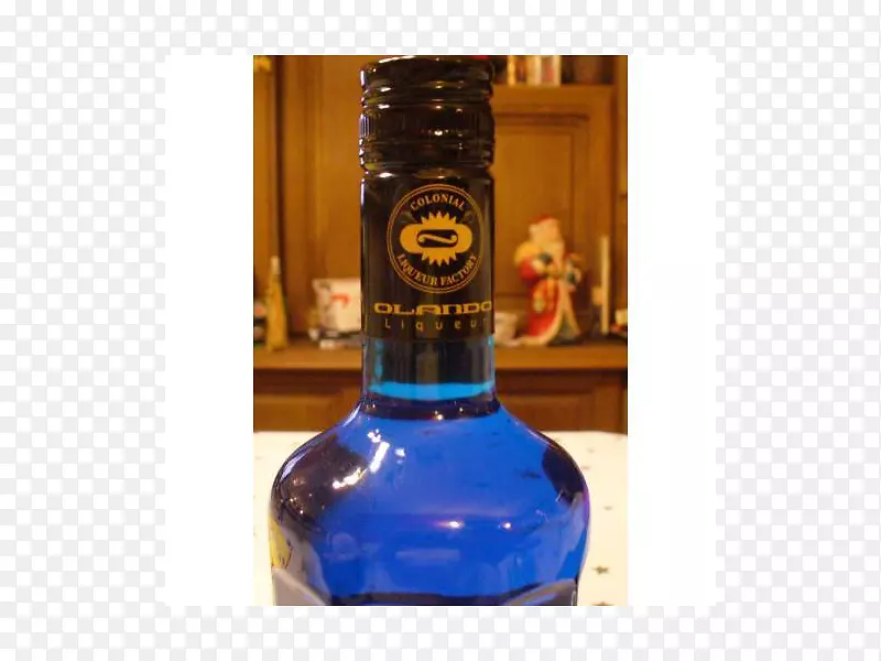 液化玻璃瓶钴蓝酒杯