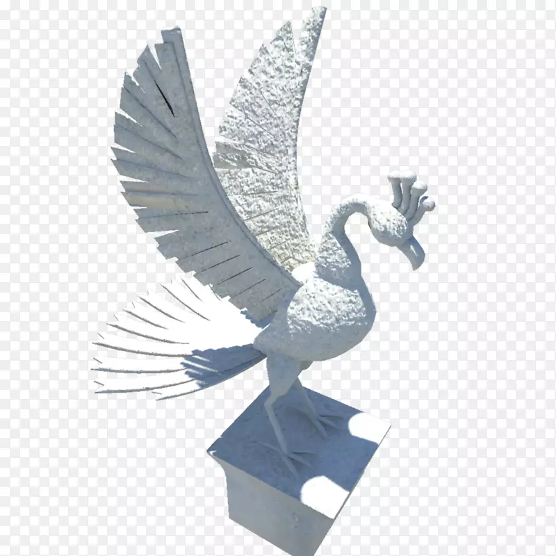 雕塑雕像，鸟，呵-哦-永恒