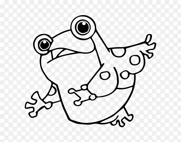绘画青蛙着色书绘画-动物的塞尔瓦