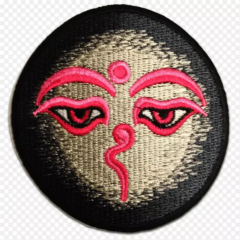 符号om刺绣贴片冥想印度教.符号