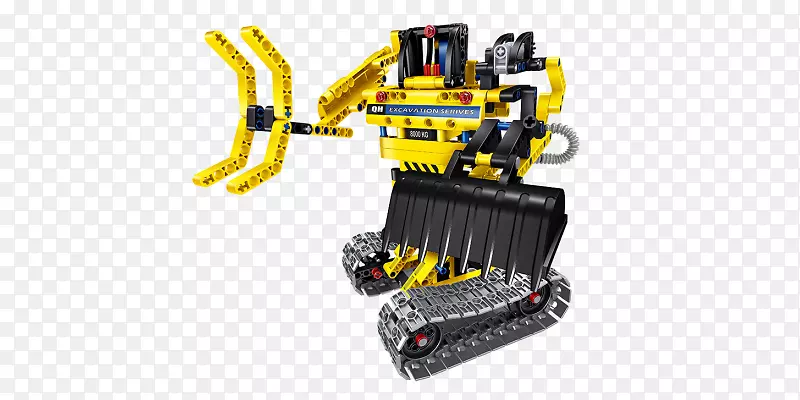 玩具块挖掘机机器人建造-机器人技术