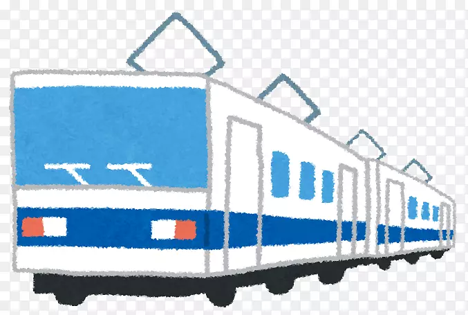 公共汽车电动多单元列车，Kasugabaru站，桥基-蓝线列车