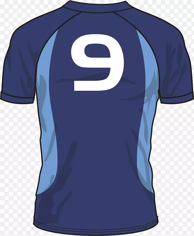 运动迷球衣-t恤标志袖-橄榄球球衣设计