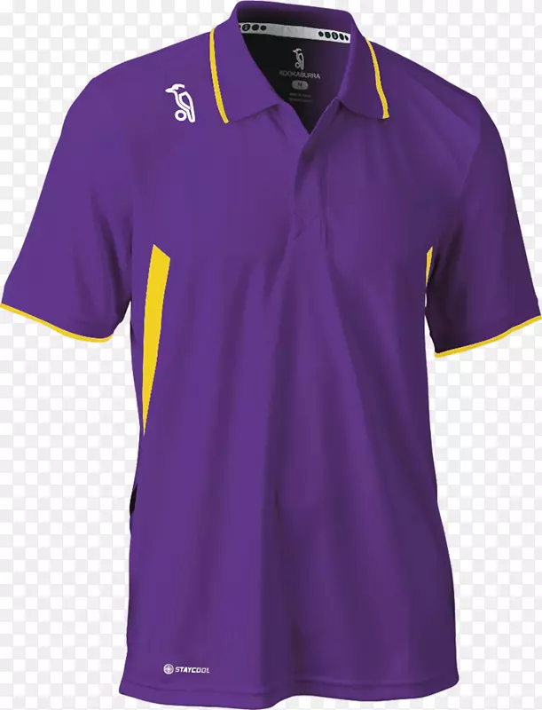 T恤，马球衫袖，桑拿-紫色和金色