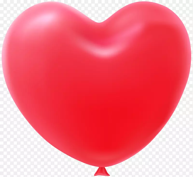 心脏气球红夹艺术-心脏