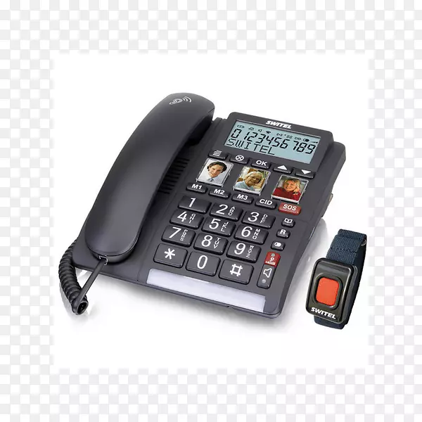 无绳电话大按钮开关tf 560免费移动电话家用和商用电话.电话固定装置