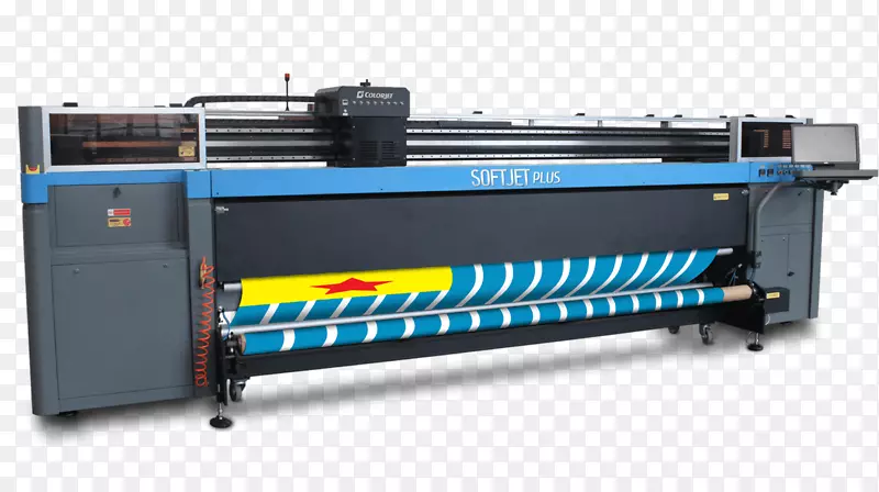彩色喷墨打印软喷宽幅面打印机纺织业务