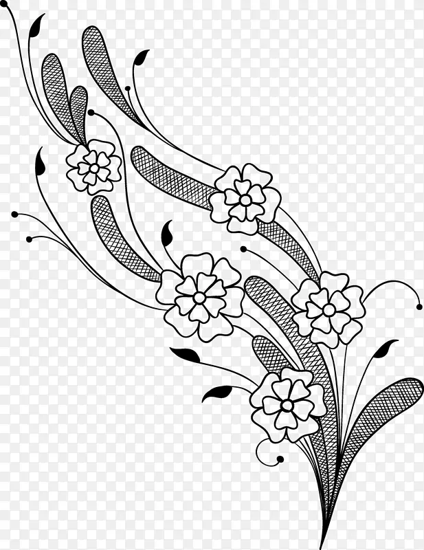 花卉设计视觉艺术剪贴画-戴夫鲍蒂斯塔纹身